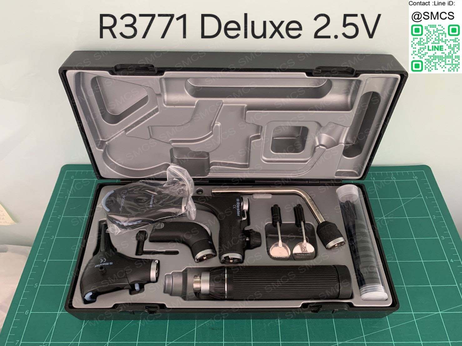 ชุดตรวจหู ตา คอ จมูก Otoscope Riester รุ่น R3771 Deluxe 2.5V