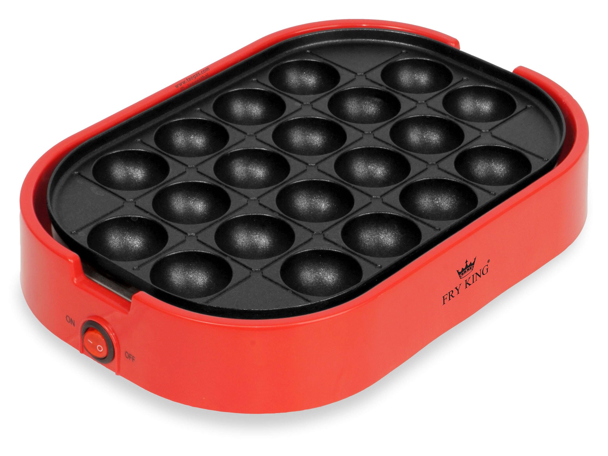 FRY KING เครื่องทำทาโกะยากิ 20 หลุม รุ่น FR-C14 พร้อม กระทะผัดยากิโซบะ ถอดเปลี่ยนได้