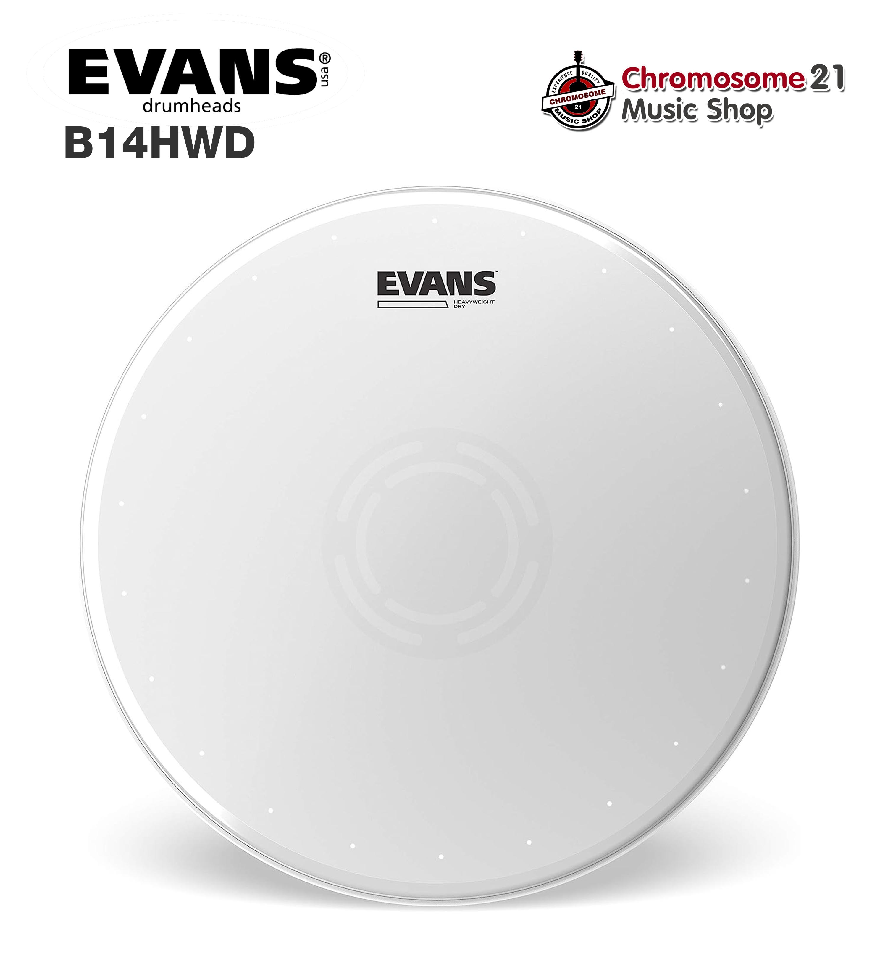 หนังสแนร์ Evans B14HWD HEAVYWEIGHT DRY ขนาด14นิ้ว (หนัง2ชั้น หนาพิเศษ)
