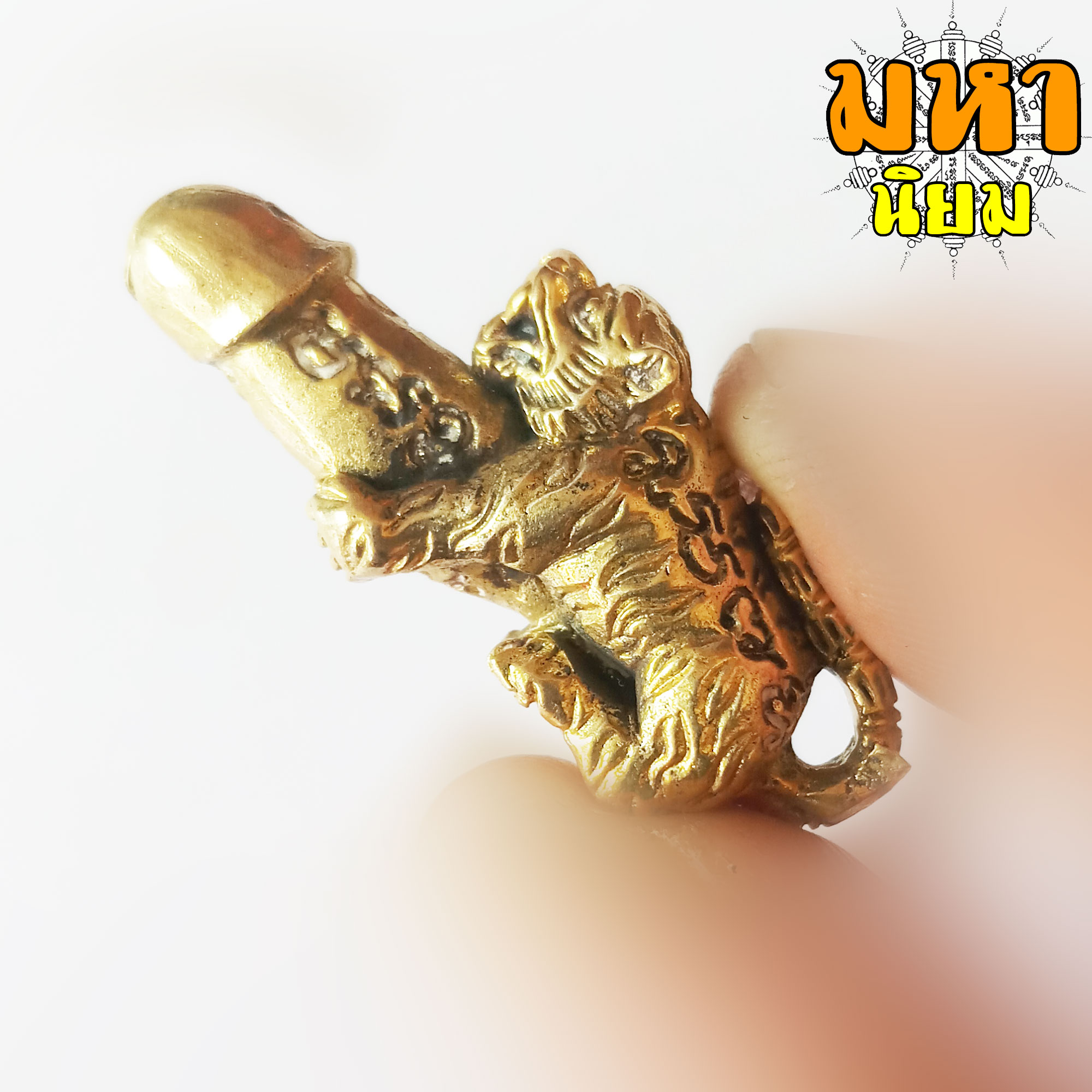 เสือปลัดขิก หลวงพ่อเปิ่น วัดบางพระ จ.นครปฐม เนื้อกะไหล่ทอง