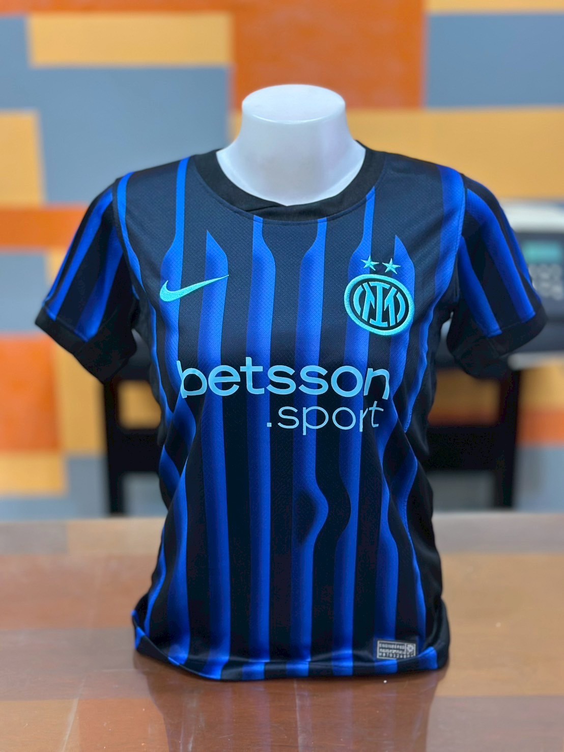 เสื้อฟุตบอลผู้หญิงอินเตอร์ มิลาน เหย้า สีน้ำ Fans Edition เกรดฟุตบอล 2025