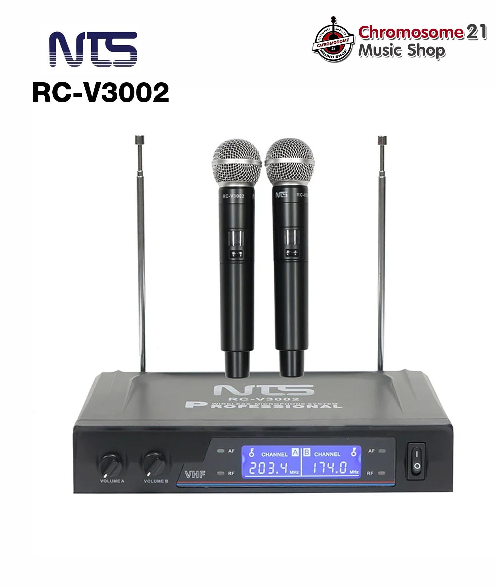 ไมค์ลอยคู่ NTS RC-V3002