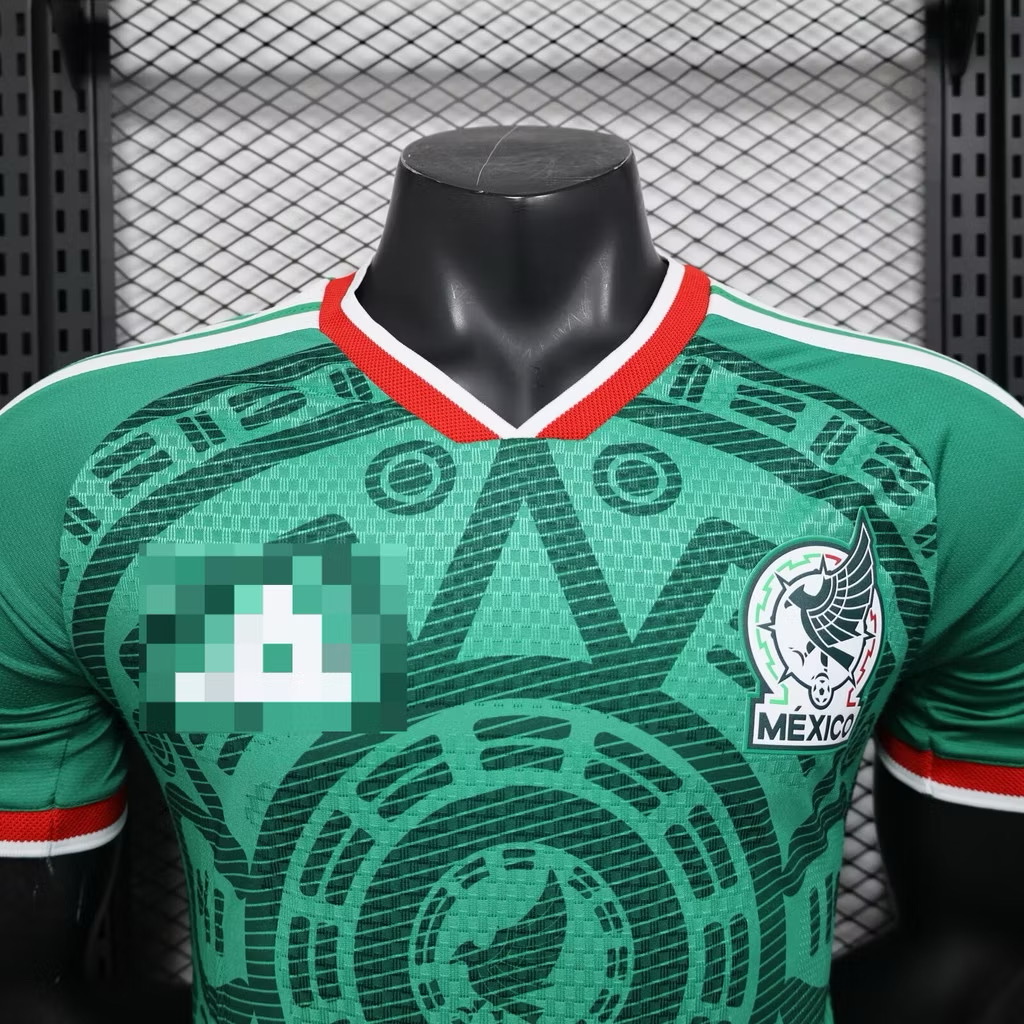 2025-26 เสื้อฟุตบอลเม็กซิโก สีน้ำเงิน ผู้ชาย Player Edition เกรดนักเตะ Size S-2XL