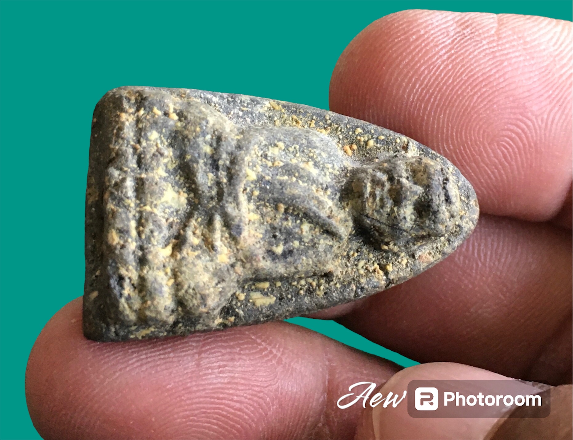 พระหลวงพ่อทวด เนื้อว่าน พิมพ์ใหญ่ หัวขึดไหล่จุด ปี 2497