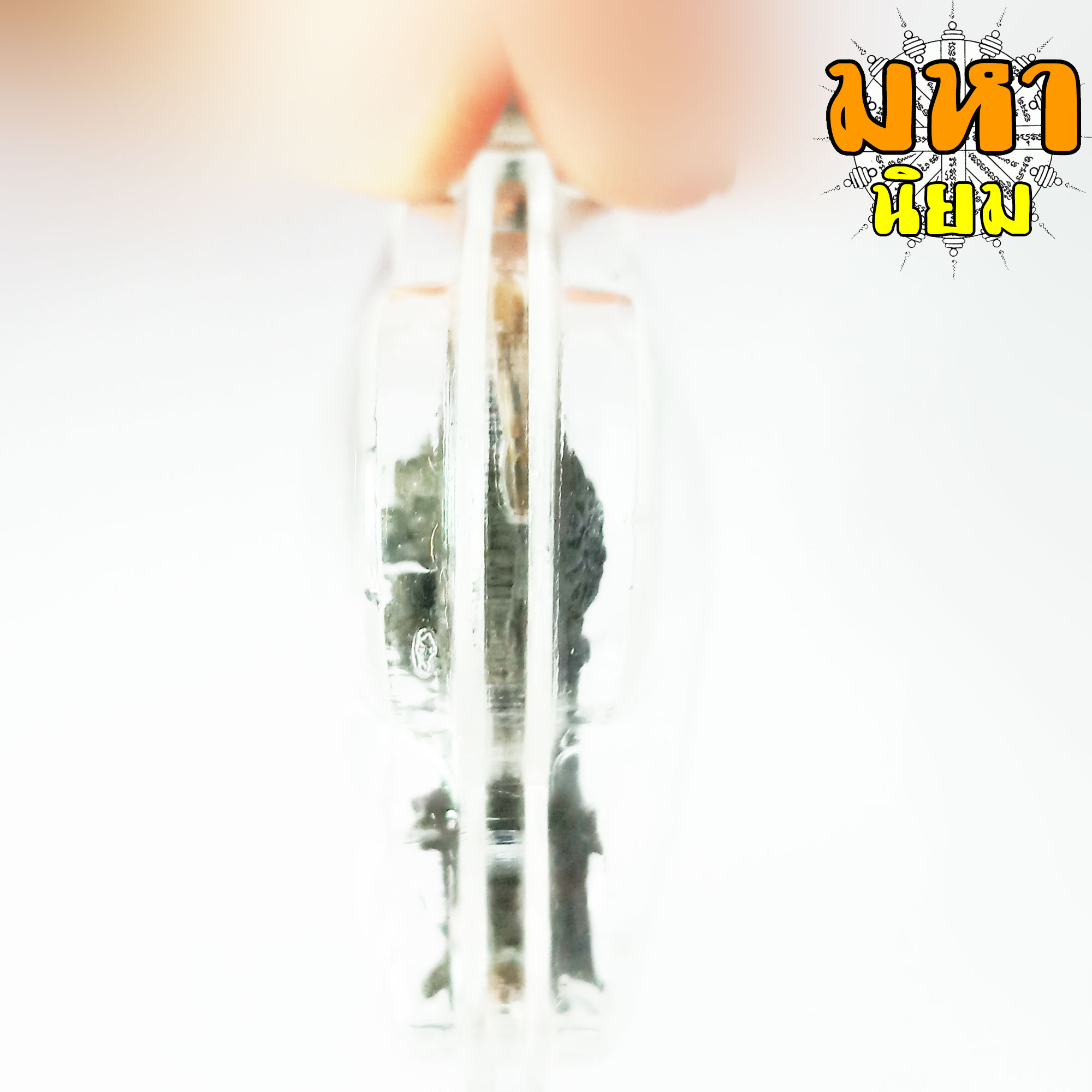 พญาครุฑ เชิดชูพระศาสนา ราชันมหาเศรษฐี วัดครุฑธาราม จ.อยุธยา เนื้อรมดำ เลี่ยมกรอบอย่างดี