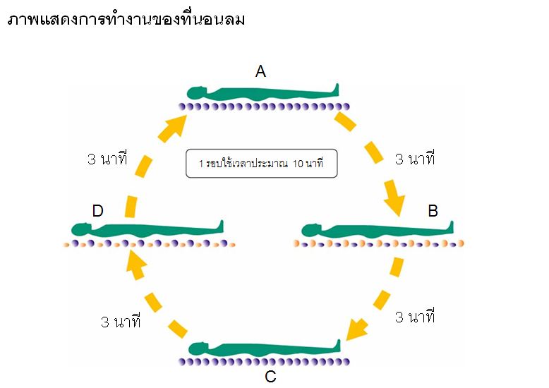 ที่นอนลมป้องกันแผลกดทับ แบบลอน