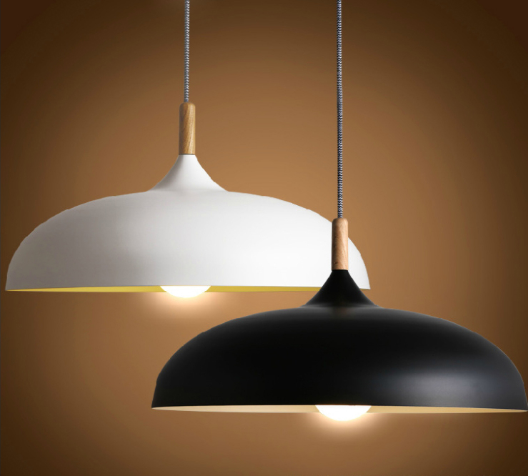 โคมไฟห้อยเพดานนอร์ดิกหัวไม้ 45cm