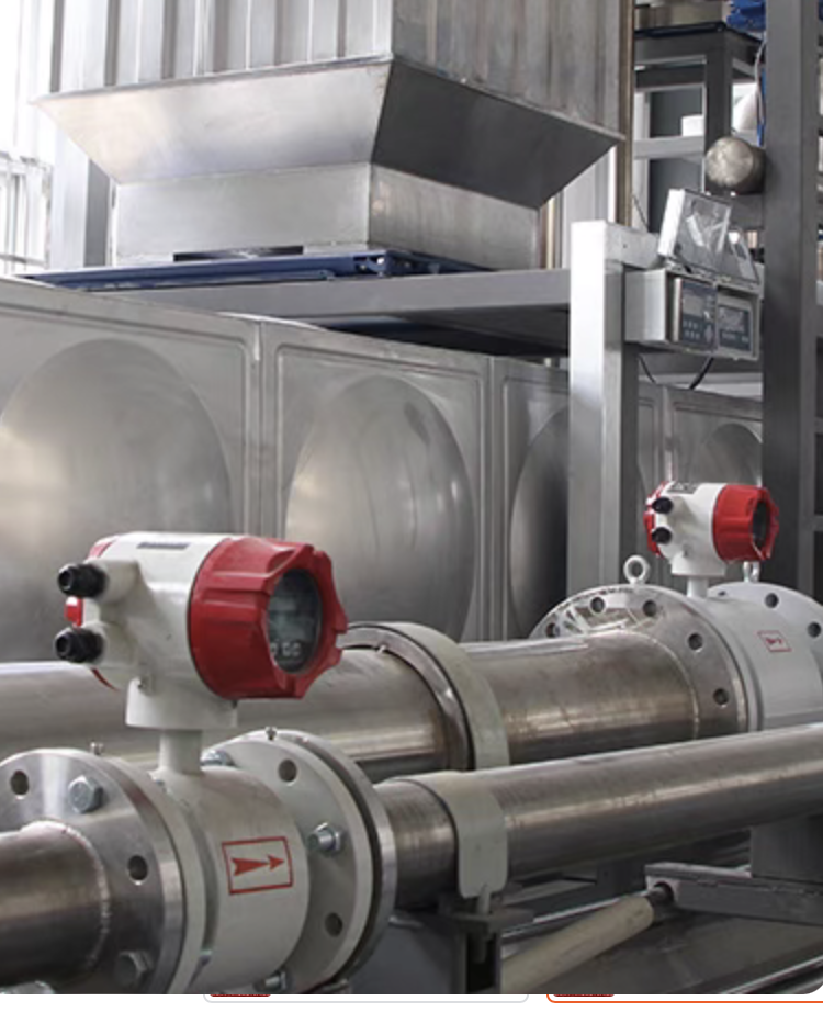 เครื่องวัดอัตราการไหลของเหลวแบบสนามแม่เหล็กไฟฟ้า (Electromagnetic Flow Meter) DN10-DN150