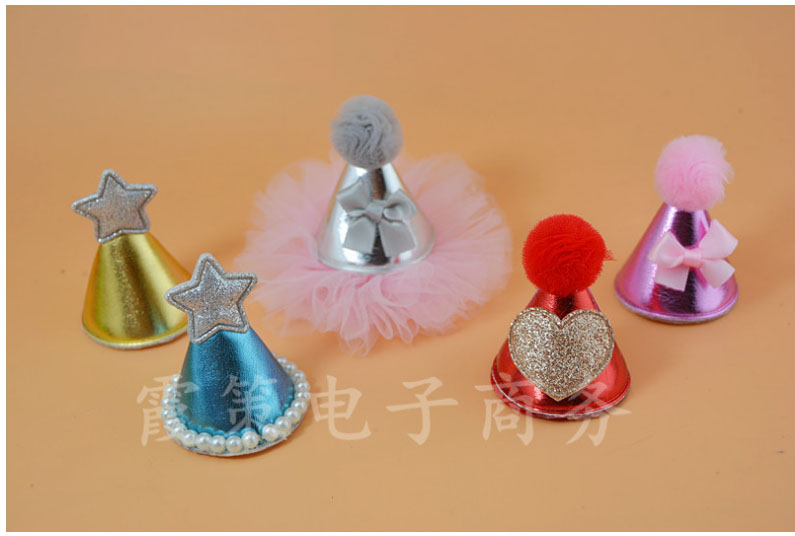AA021 หมวกเมทัลลิค สีฟ้า เงิน ทอง แดง ชมพู (แพค 10 ชิ้น)