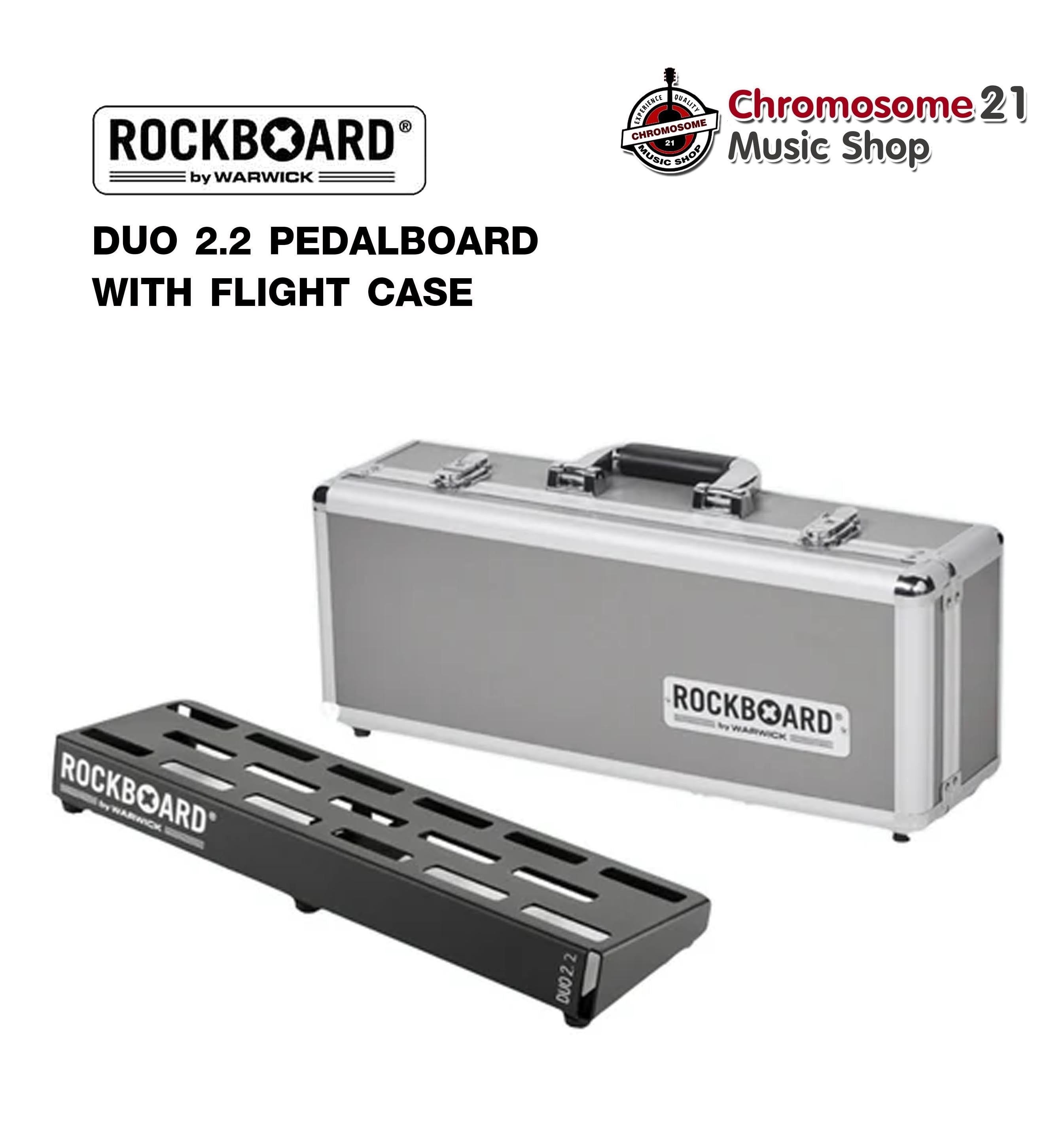 เคสเอฟเฟค RockBoard DUO 2.2 with Flight Case