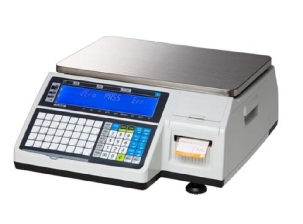 เครื่องชั่งคำนวณราคาแบบมีปริ้นเตอร์ในตัว ยี่หัอ "CAS" รุ่น "CL5200 B"
