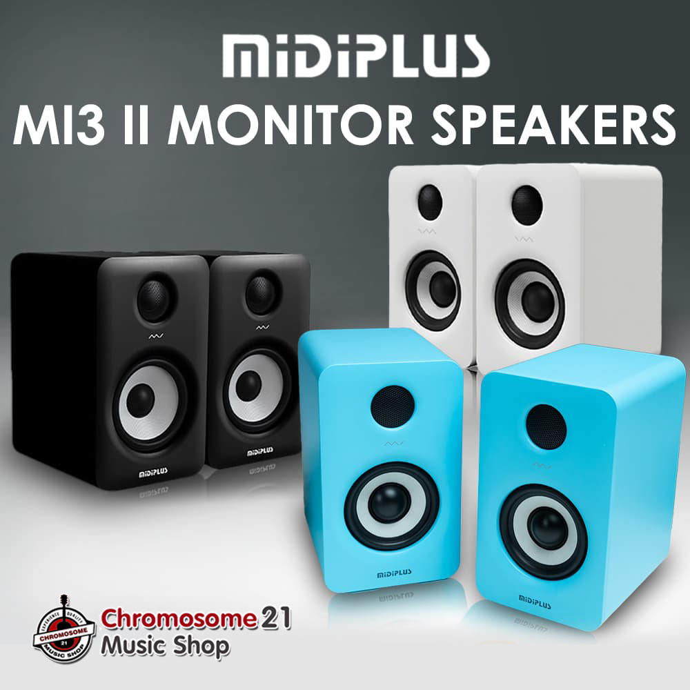 ลำโพงมอนิเตอร์ Midiplus MI3 II with Bluetooth ( Pair )(สีฟ้า)