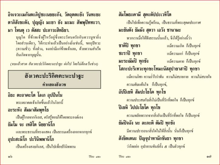 บทสวดมนต์แปล ทำวัตร เช้่า เย็น (453 )