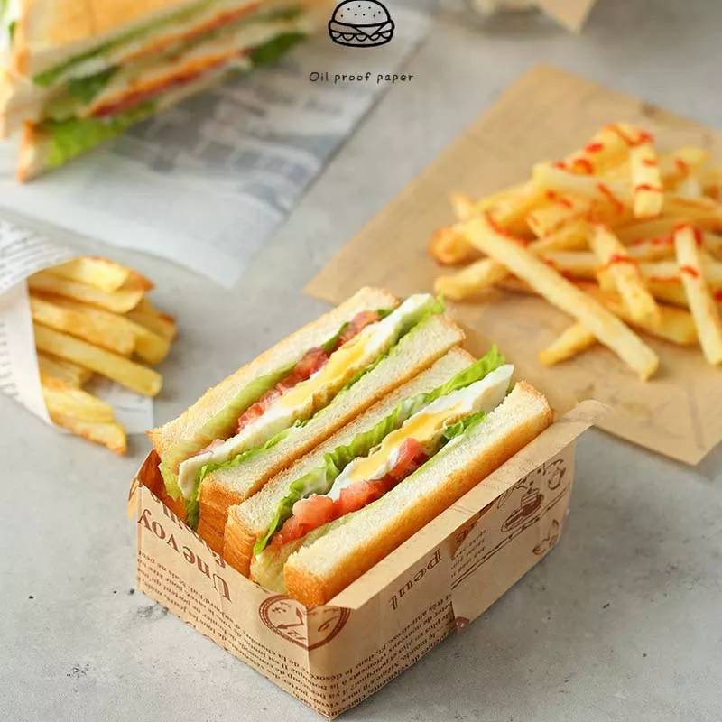 กระดาษไขลายหนังสือพิมพ์ ห่อขนม (แพ็คละ 100 แผ่น) ขนาด 16x16 ซม กระดาษห่อขนมลายหนังสือพิมพ์ ใช้รองขนม,อาหาร รองอบ ห่อขนม,แซนวิช