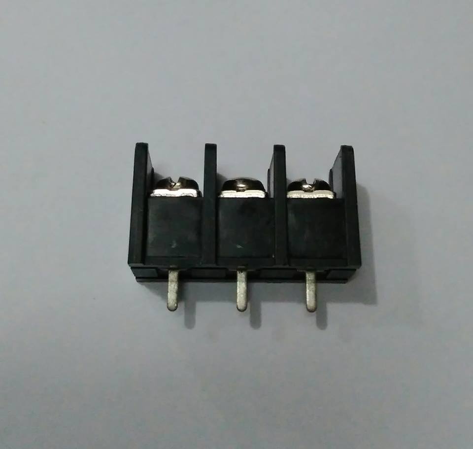 Terminal Block 3P gold plated copper foot ขั้วต่อ Terminals blocks 3 ขา ระยะขา 10mm 300V/25A