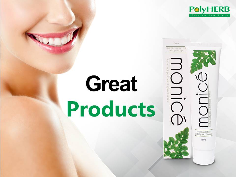 ยาสีฟันโมไนช์เช่ ตราโพลีเฮอร์บ PolyHerb ออร์แกนิคฟลูออไรด์