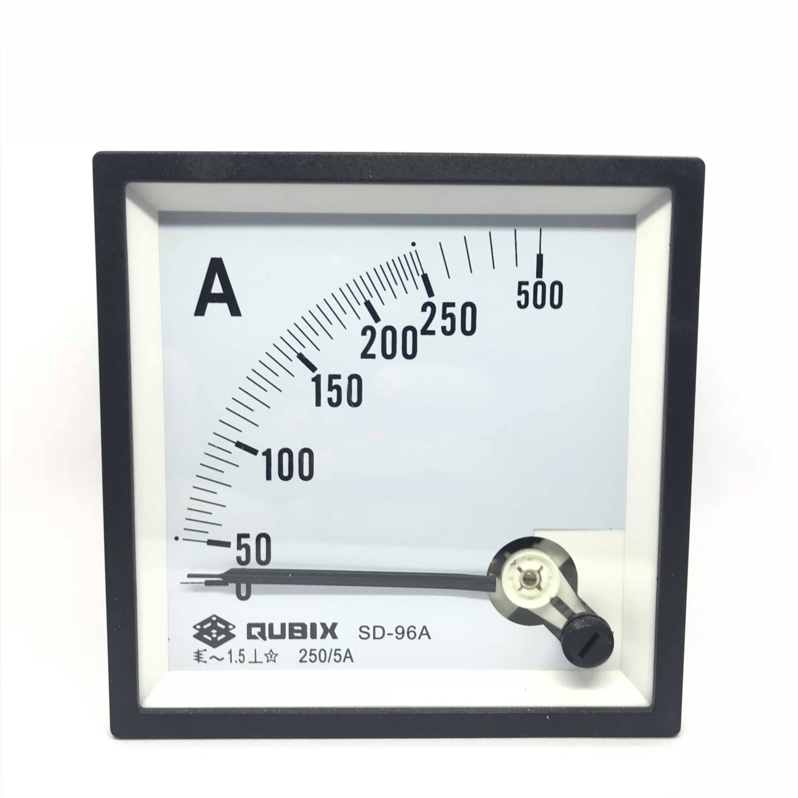 QUBIX แอมป์มิเตอร์ แบบอนาล็อกต่อตรง AM-96 (96x96mm.)