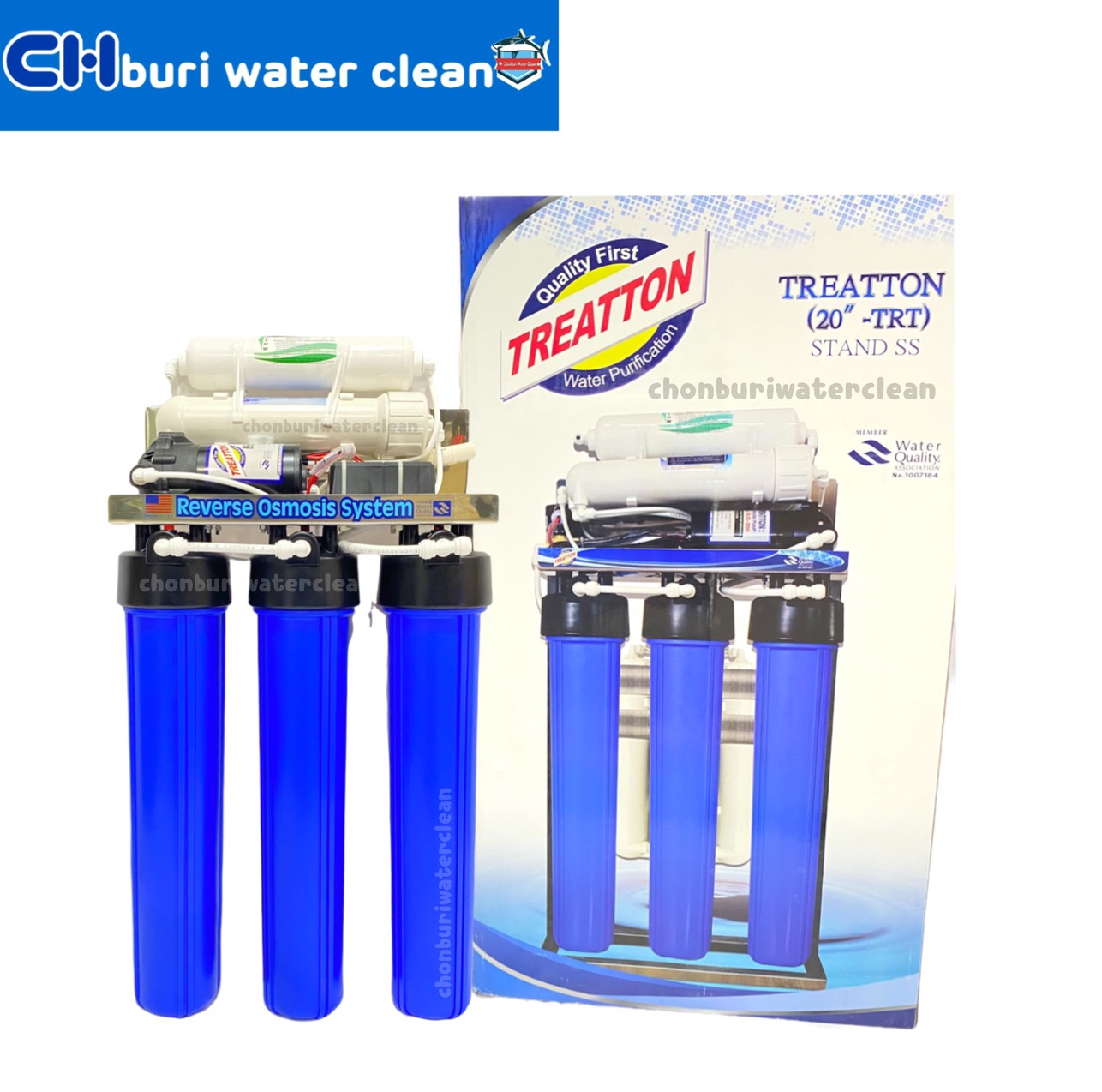 เครื่องกรองน้ำ RO 150gpd 20นิ้ว (TRT-150) TREATTON