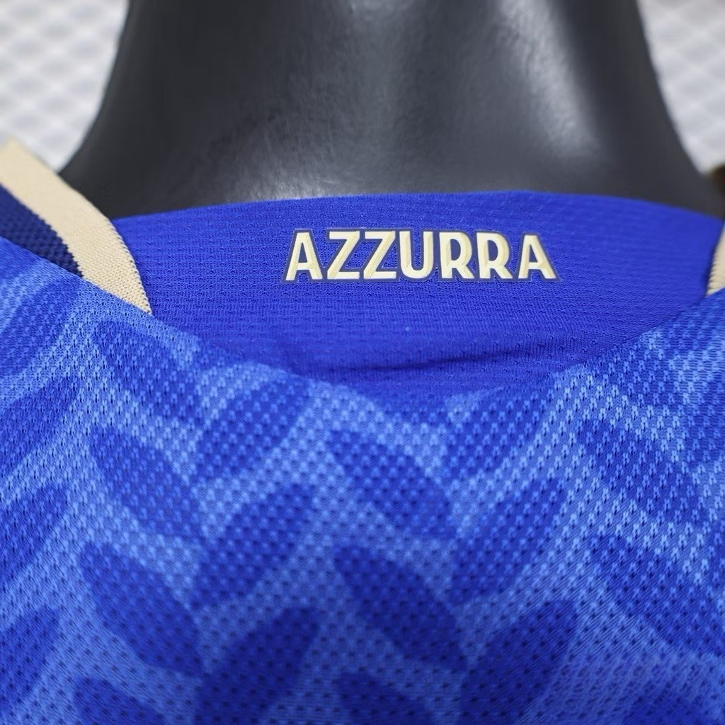 2025-26 เสื้อทีมชาติอิตาลี สีน้ำเงิน สำหรับผู้ชาย Player Edition เกรดนักเตะ Size S-2XL