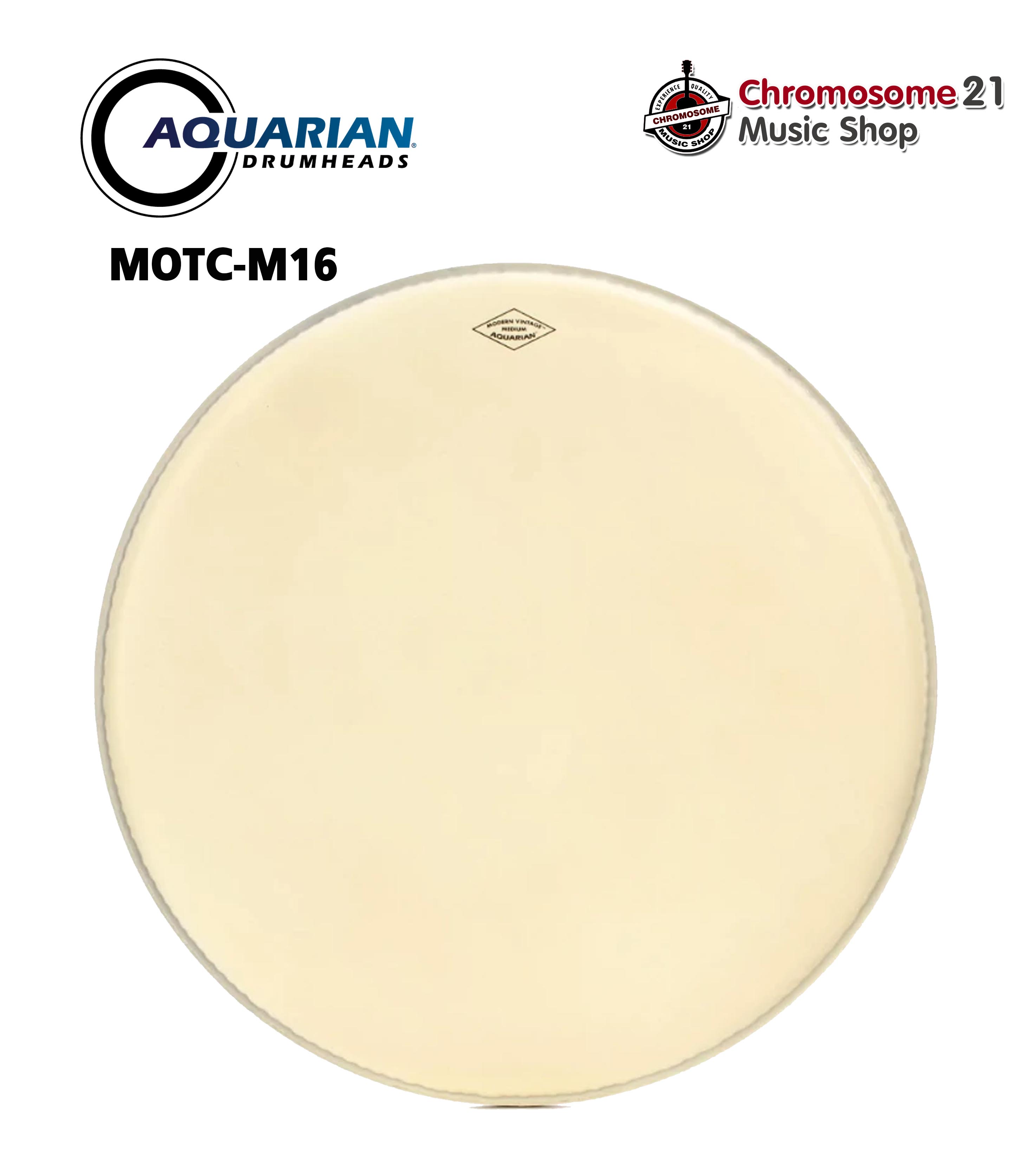 หนังกลอง Aquarian รุ่น Modern Vintage MOTC-M16 (หนังชั้นเดียวเคลือบ Coated ชนิดพิเศษแบบ Vintage) ขนาด16นิ้ว