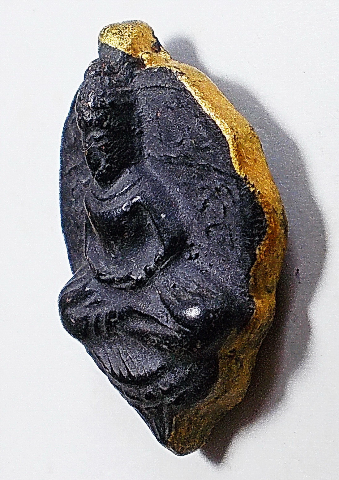 พระโพธิจักร หลวงพ่อลี วัดอโศการาม สมุทรปราการ พิมพ์ใบโพธิ์เล็ก กรรมการ ขอบทองหลังเรียบ ปี 2500