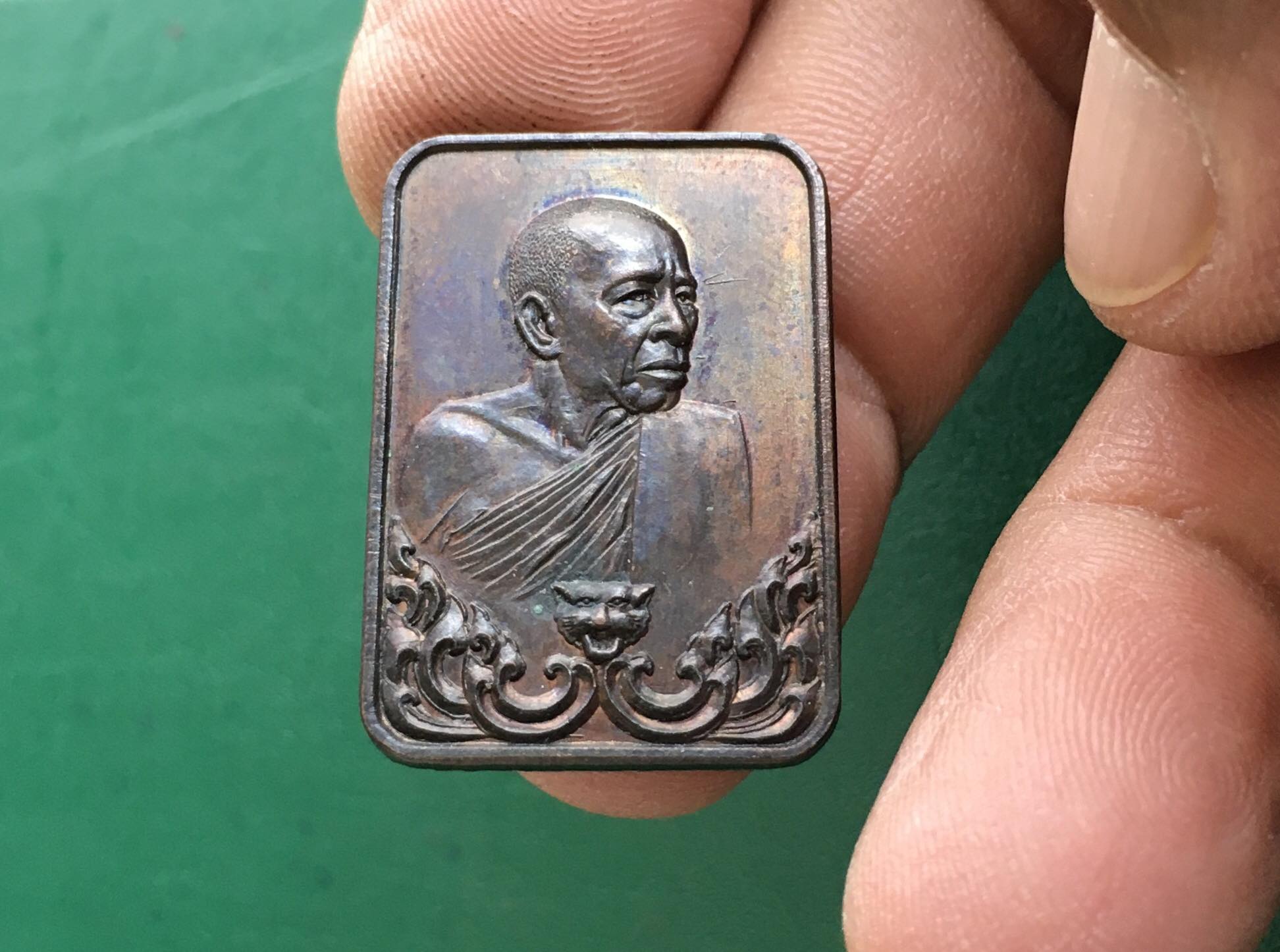 เหรียญแสตมป์ หลวงพ่อสุด วัดกาหลง จ.สมุทรสาคร ปี 2521