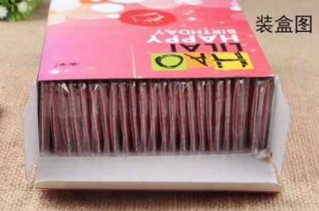 เทียนวันเกิดแบบผอมยาว เทียนผอมยาว HBD เทียนวันเกิด เทียนเกาหลี