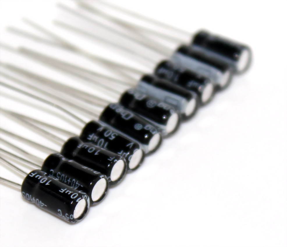ตัวเก็บประจุ Capacitor 47uF 16V จำนวน 10 ชิ้น