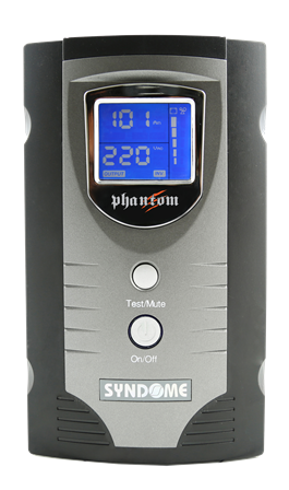 Syndome | เครื่องสำรองไฟฟ้าจ่ายไฟแบบ Pure Sinewave รุ่น PHANTOM-1200-Li (1200VA/720Watt)