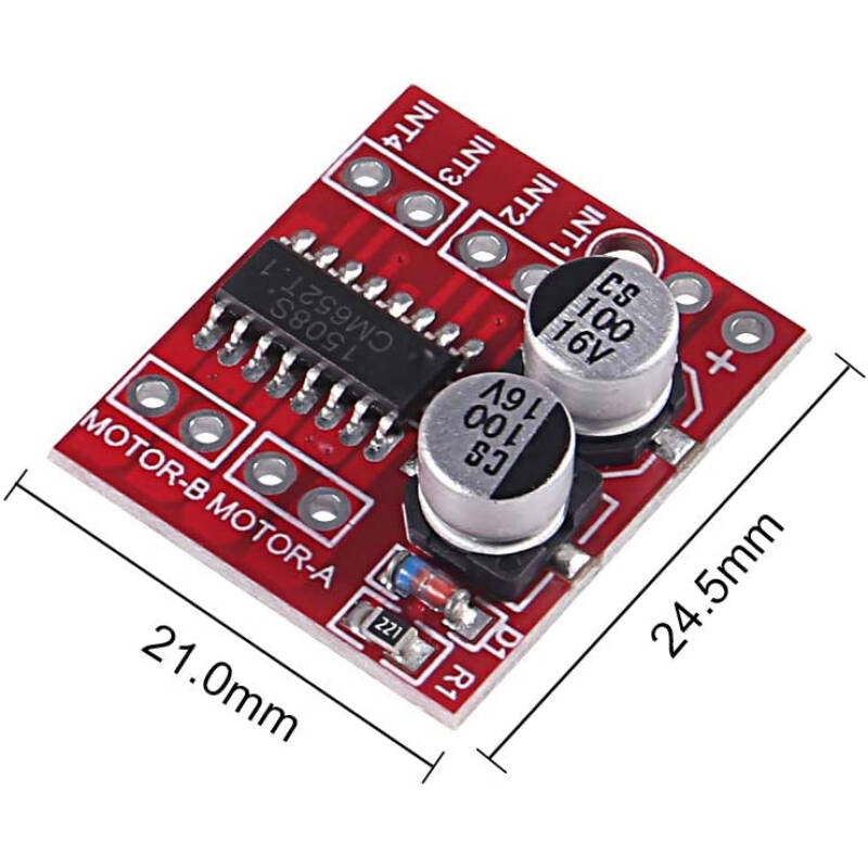 L298N Mini Dual Motor Driver mx1508 บอร์ดขับมอเตอร์ 2 ช่อง 2-10V 1.5A (สินค้าในไทยพร้อมส่งทันที)