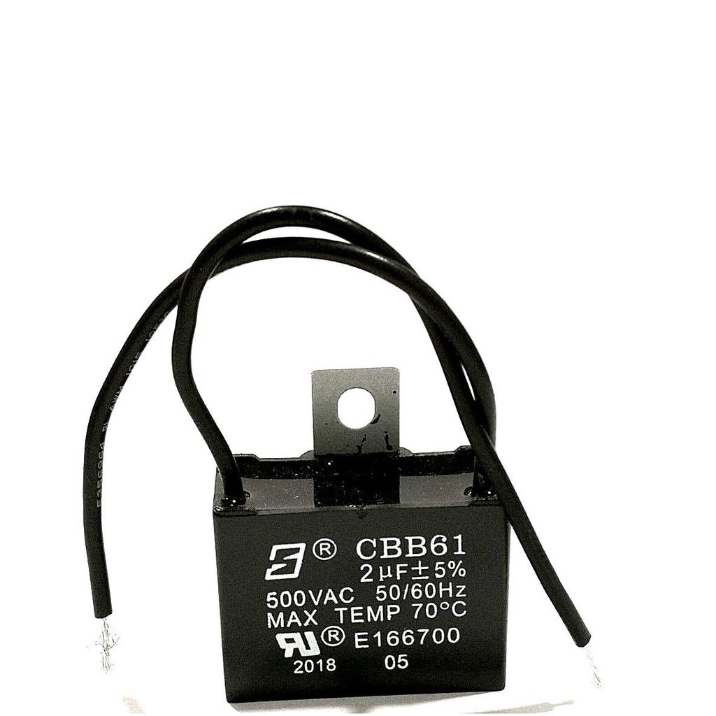 capacitor พัดลม คาปาซิเตอร์ 2 uf 450V ตัวเก็บประจุ พัดลม 2uf