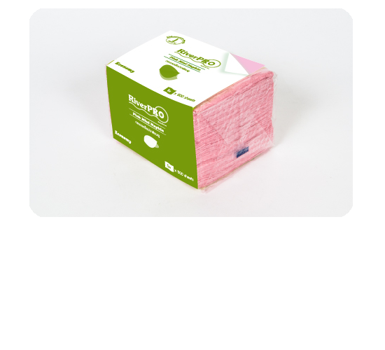 กระดาษเช็ดปาก RiverPro Mini Napkin สีชมพู