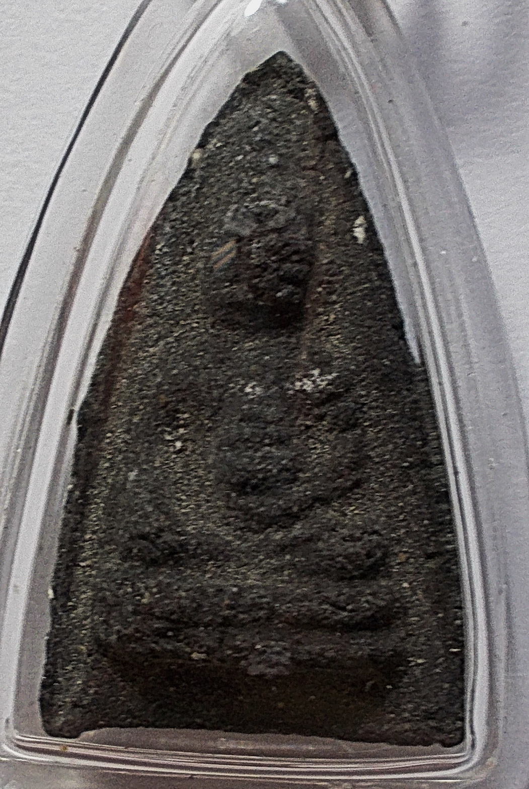 พระพุทโธน้อย เนื้อผงใบลาน แม่ชีบุญเรือน ปี 2494