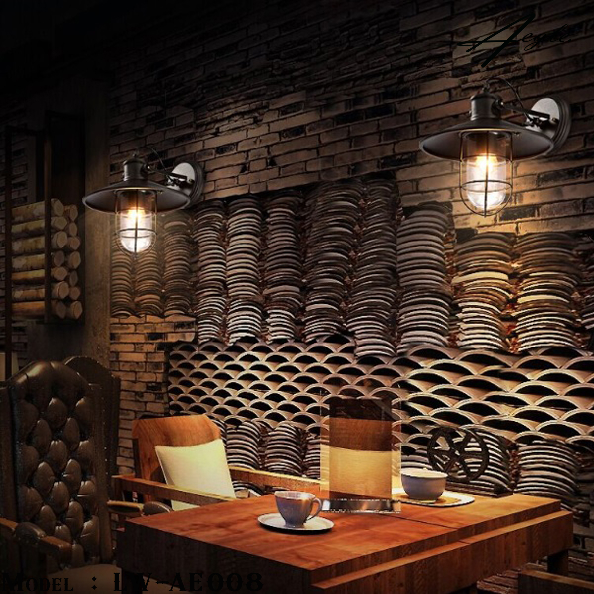 โคมไฟติดผนัง Industrial Nordic America