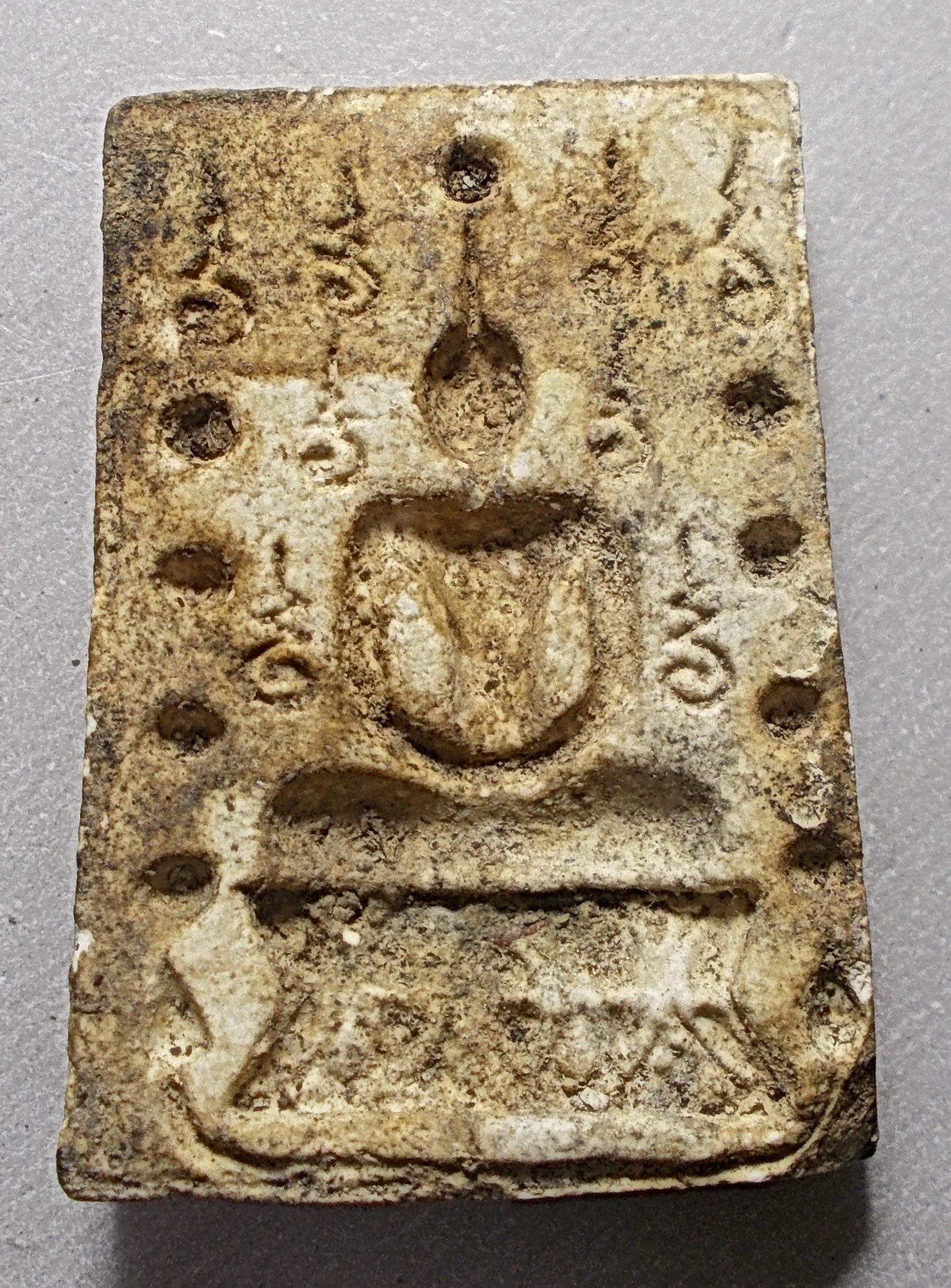 สมเด็จคู่ชีวิต พิมพ์ใหญ่ ลงกรุ หลวงปู่หมุน ปี 2541 เนื้อผงหลังแบบ วัดหลักเมืองพัฒนาราม