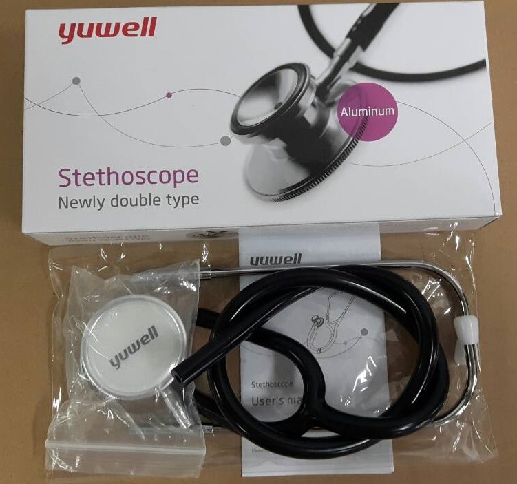 หูฟังแพทย์ ยี่ห้อ Yuwell รุ่น Newly Double Type,Aluminium