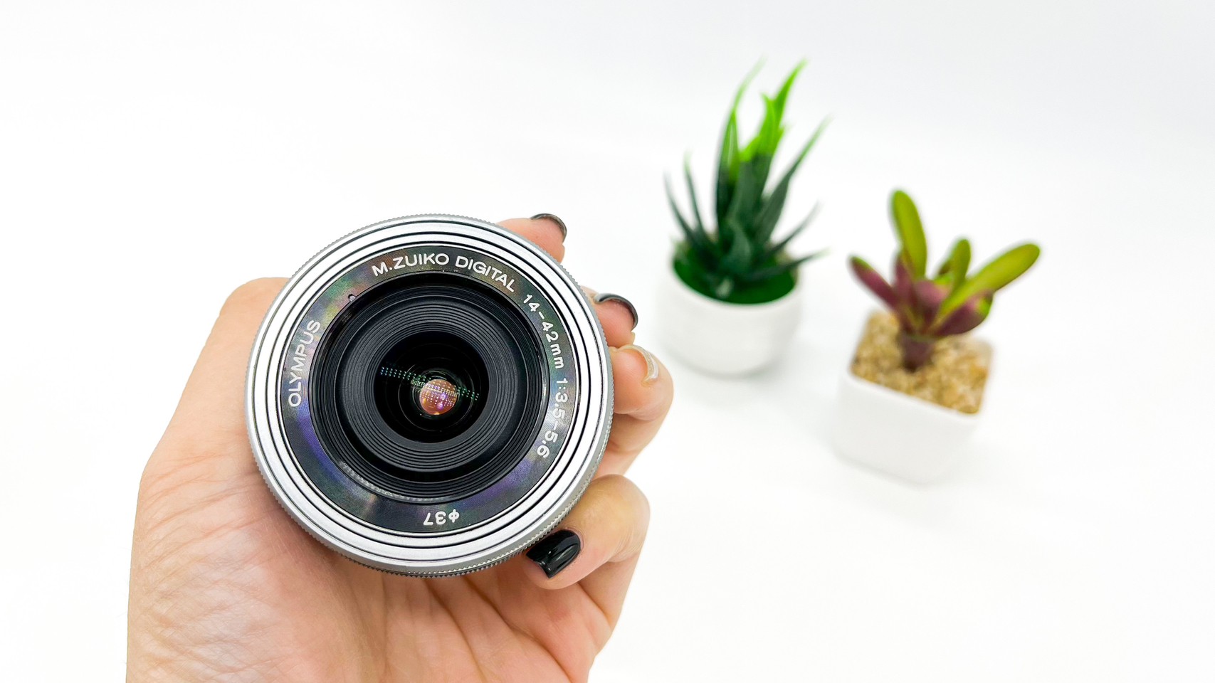 Olympus E-M10 Mark II + Lens 14-42 mm.