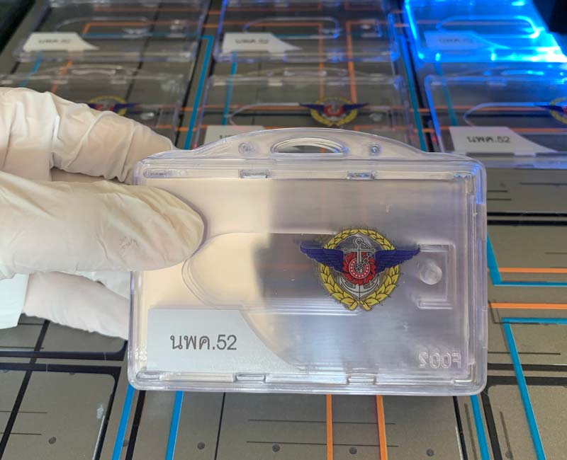 ป้ายห้อยคอ พิมพ์ป้ายใส่บัตรเจ้าหน้าที่