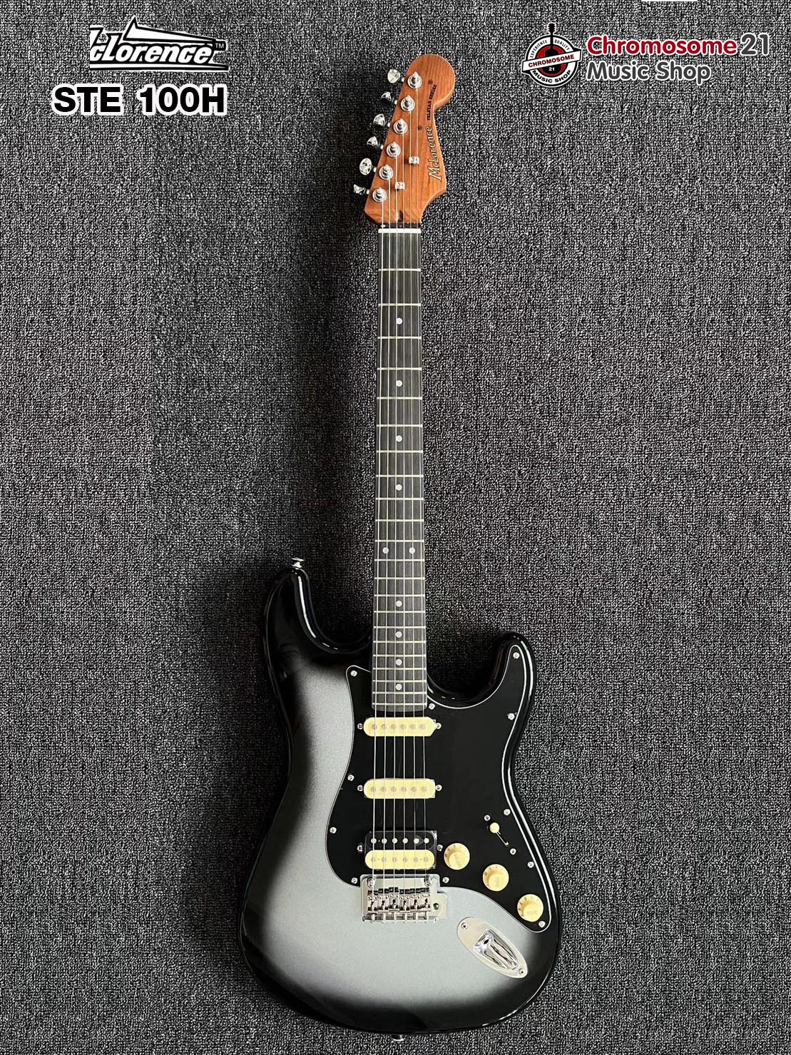 กีตาร์ไฟฟ้า.McLorence STE-100H. คอเมเปิ้ลเผา Roasted Maple Neck สีBlackBurst