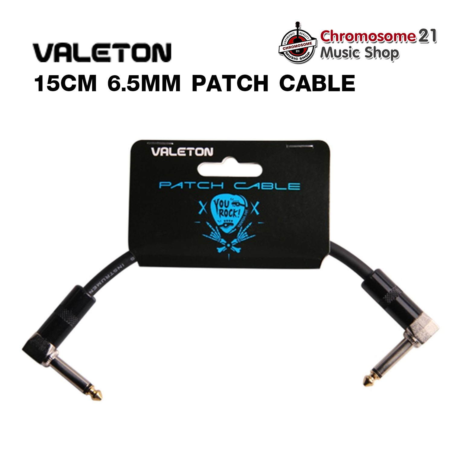สายพ่วงเอฟเฟค VALETON 15CM 6.5MM CABLE