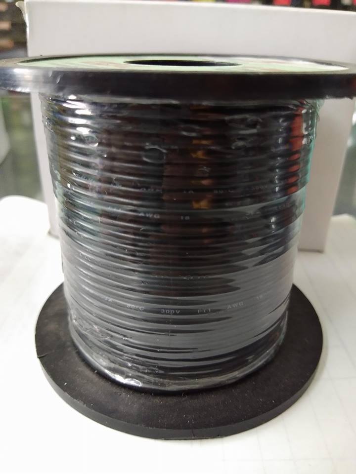 สายไฟ TSL 18 AWG 100FT สีดำ