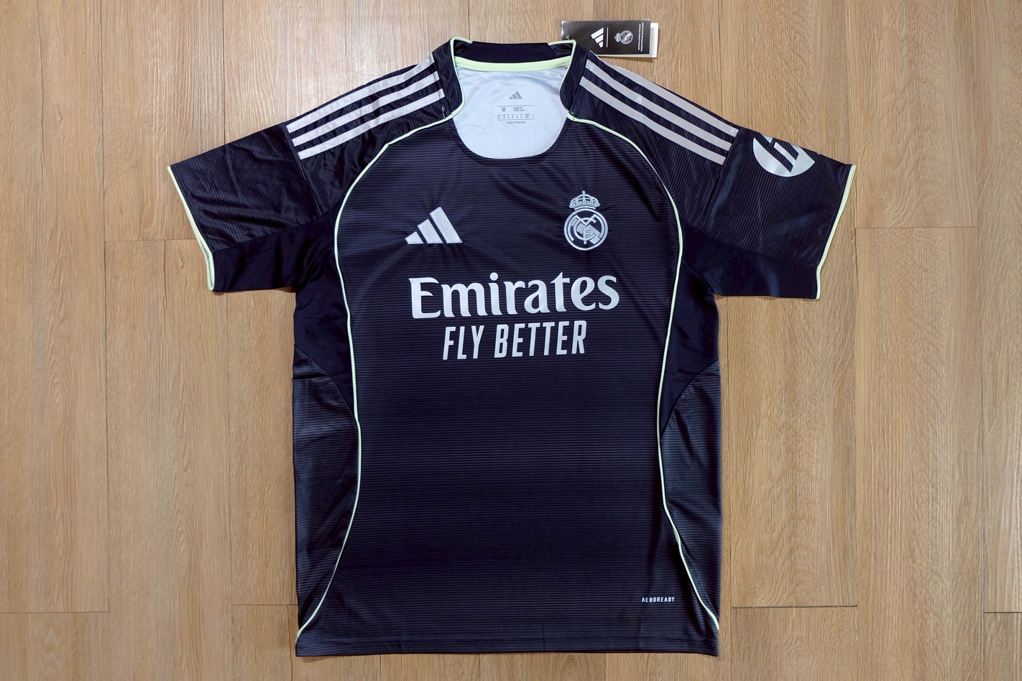 เสื้อฟุตบอล เรอัล มาดริด เยือน สีดำ เกรดแฟนบอล 2026