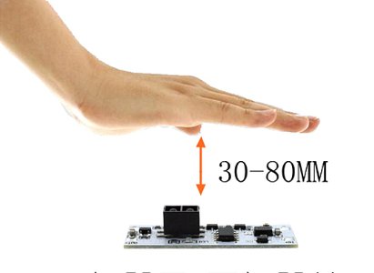 สวิตช์ไร้สัมผัสโบกมือเปิด/ปิดXK-GK-4010A DC 5V-24V สั้นระยะทาง Scan Sweep Hand Sensor โมดูลสวิทช์36W 3A