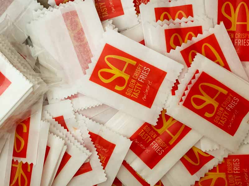 พิมพ์สกรีนซอง 2 สี ซองกระดาษใส่ของ ซองใส่สินค้า 2000 ใบ