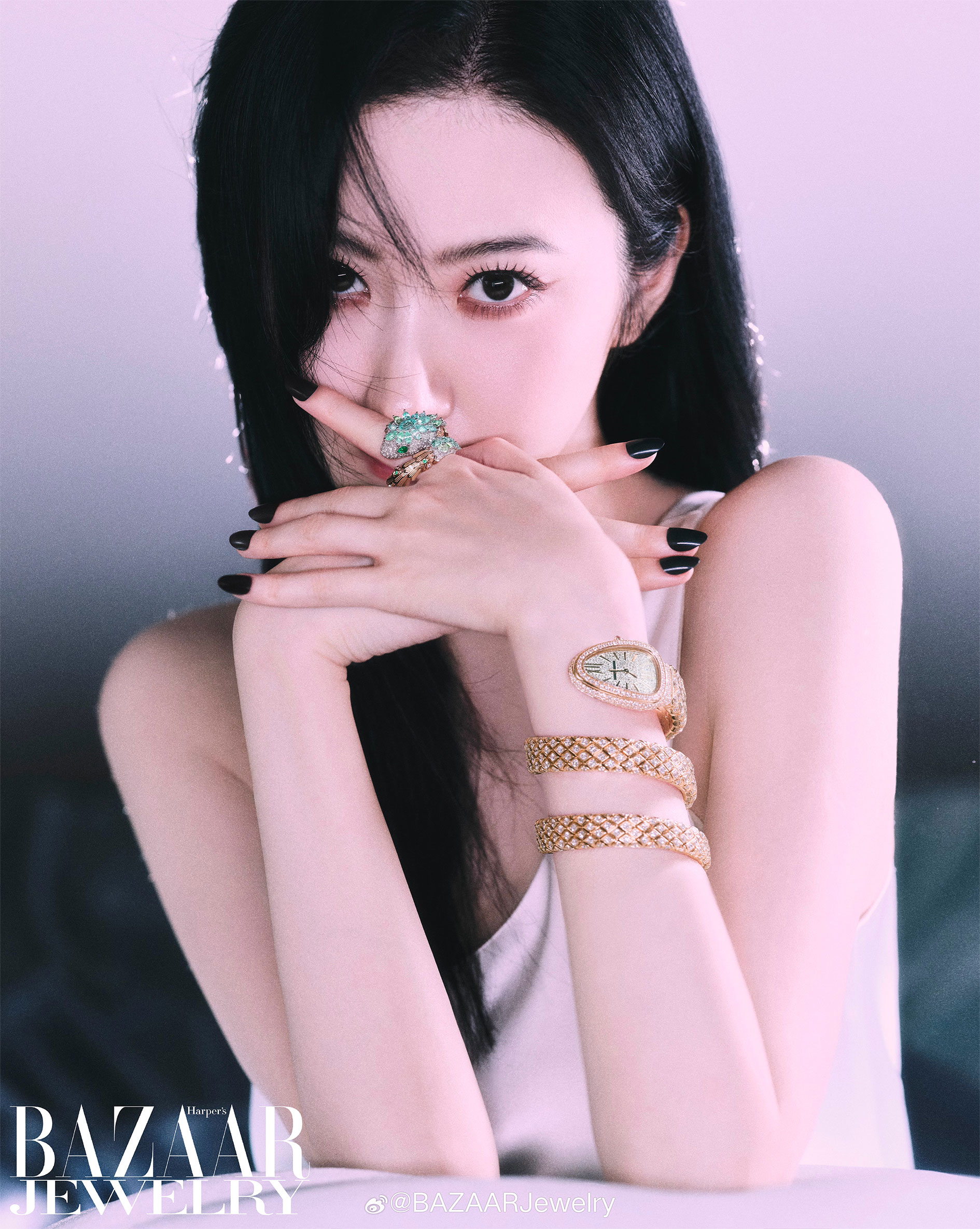 Pre - นิตยสาร Bazaar Jewelry จิ่งเถียน jingtian 2024