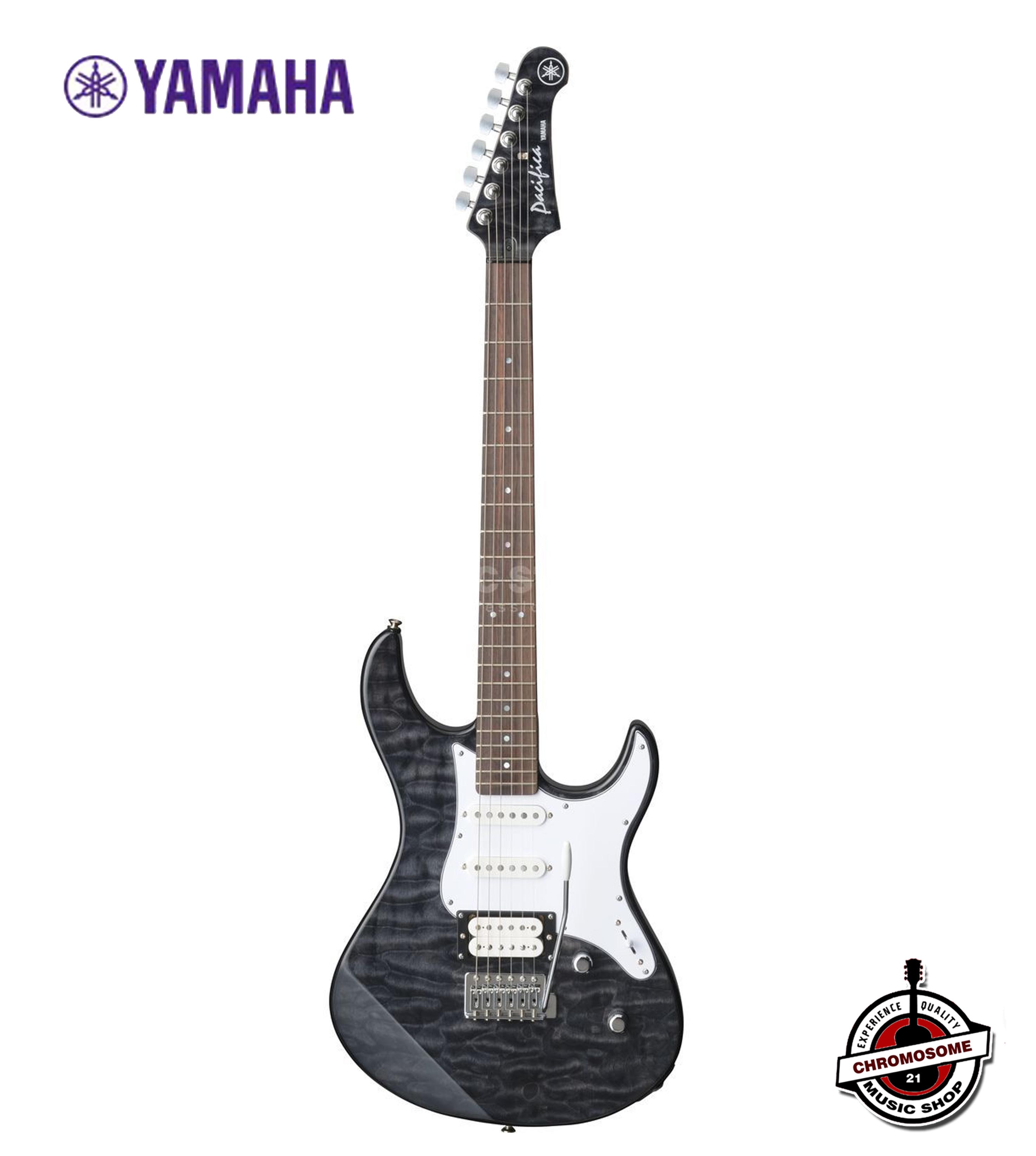 กีตาร์ไฟฟ้า Yamaha PAC212VQM (สีTranslucent Black )