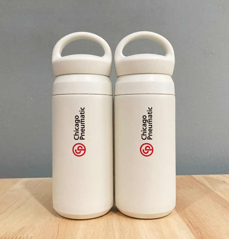 กระบอกน้ำเก็บความเย็น พร้อมพิมพ์ ใส่ชื่อ ขนาด 350 mL.