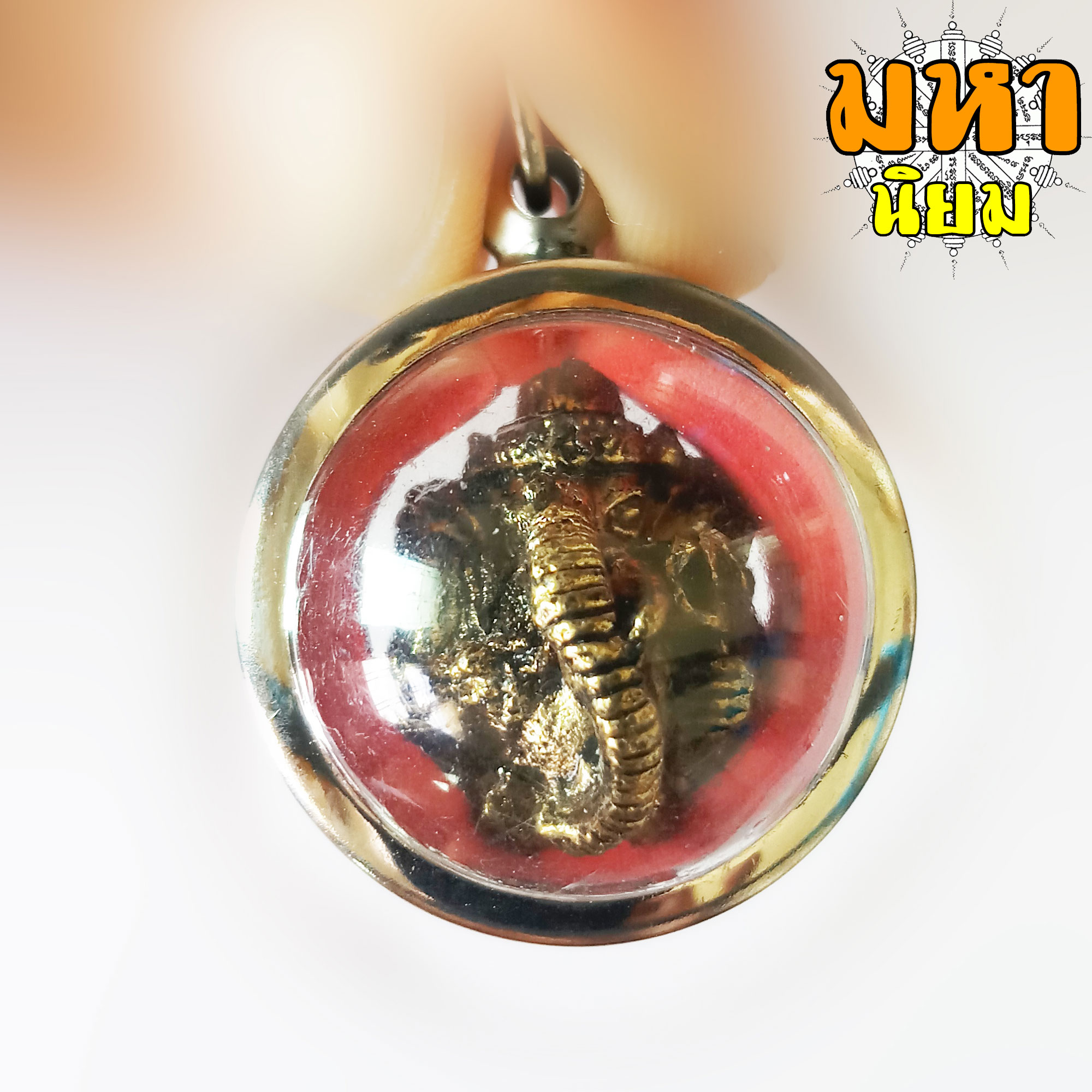 พระพิฆเนศ ประทานพร เจริญโภคทรัพย์ เลี่ยมกรอบอย่างดี