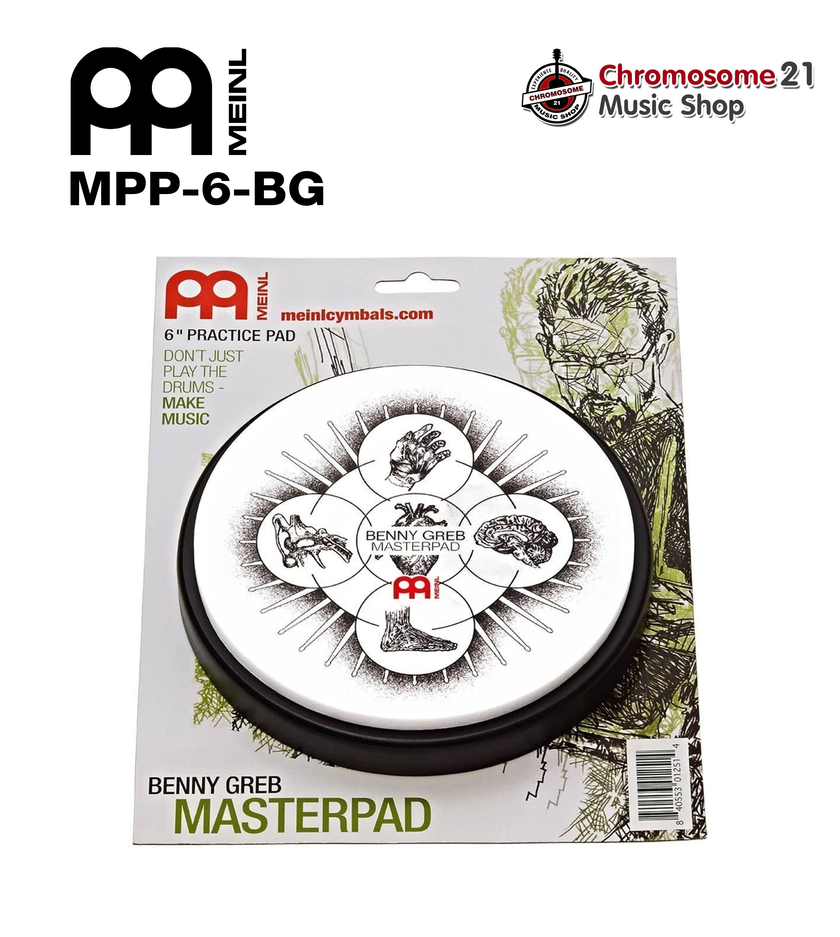 แป้นซ้อมกลอง Meinl (Signature Benny Greb) รุ่น MPP-6-BG ขนาด 6 นิ้ว Practice Pad