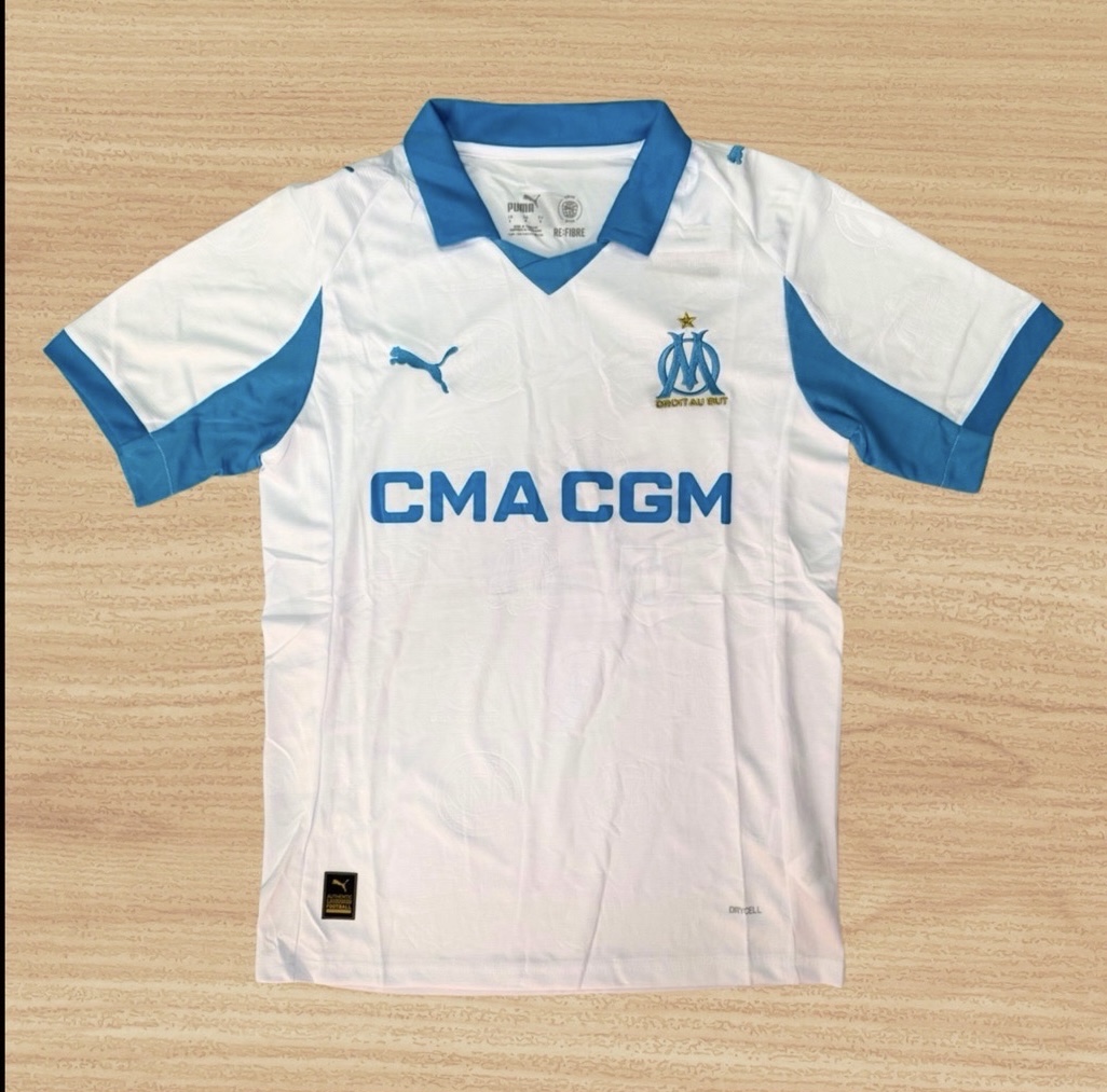 มาใหม่ New Marseille Home & Away เกรดแฟนบอล Soccer Jersey Fans Edition 2026